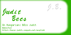 judit becs business card
