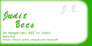 judit becs business card